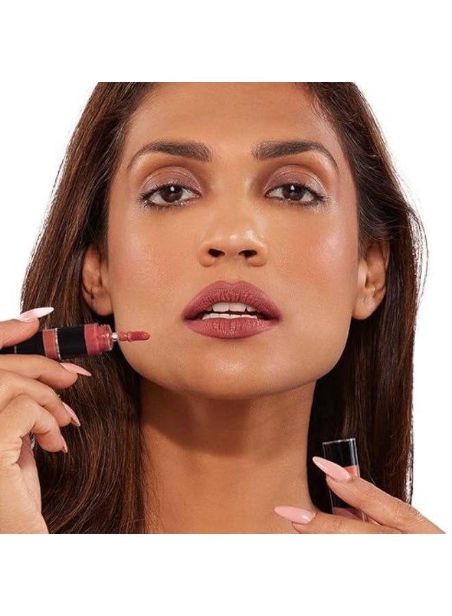 كيرو مجموعة أحمر الشفاه السائل غير اللامع من كيرو فور بلاي - رباعية الألوان، 6 مل | 4 درجات لونية نيود | يدوم طويلاً، مقاوم للتلطخ، مرطب، خفيف الوزن | غني بزيت الأفوكادو والمشمش - Image 3